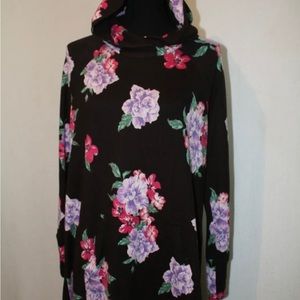 Lularoe Amber Flowers Print Hoodie Xl